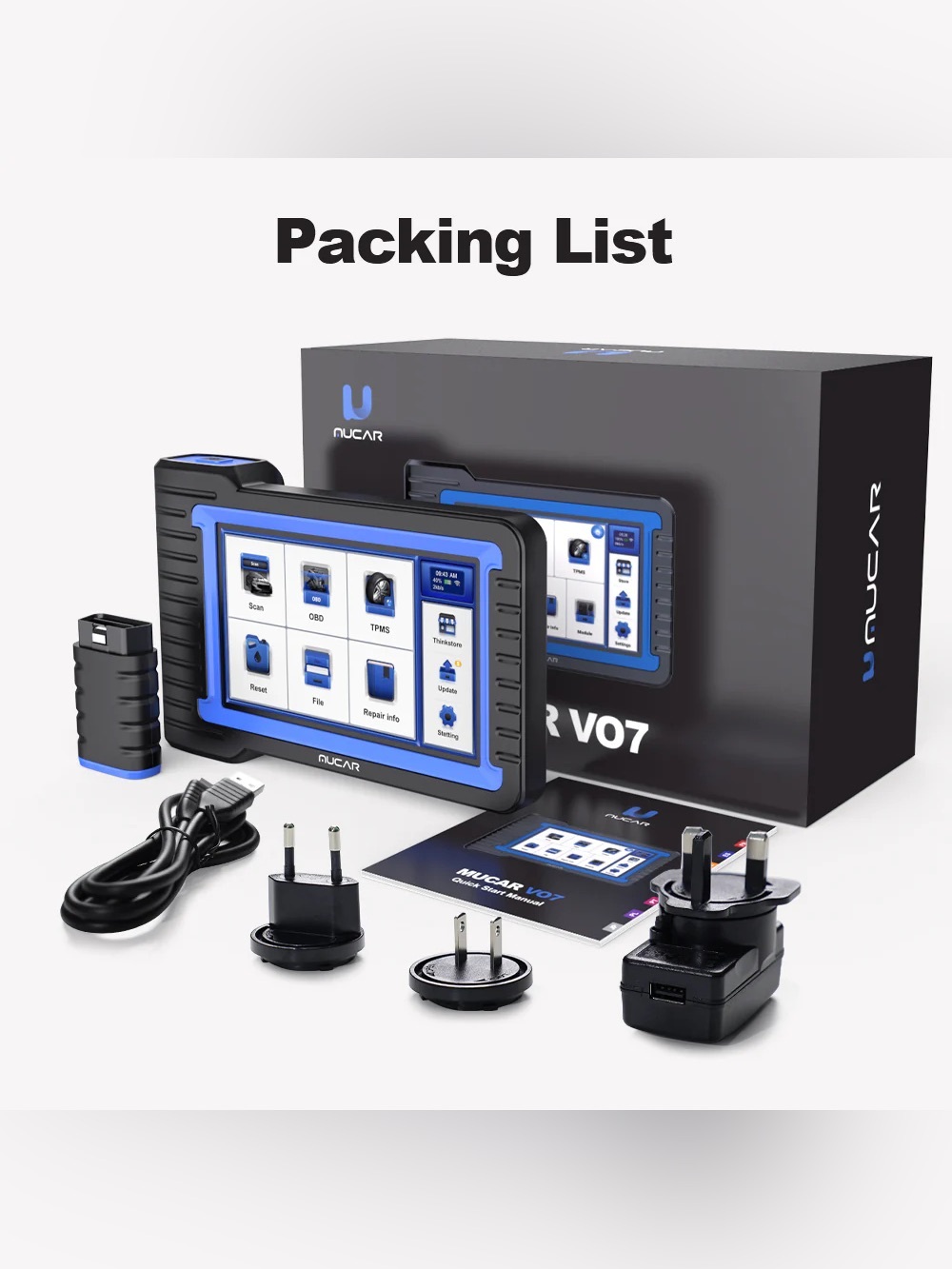 MUCAR VO7 Bidirectional Scanner All System Car Diagnostic Scan Tool Key Code - Picture 8 of 8